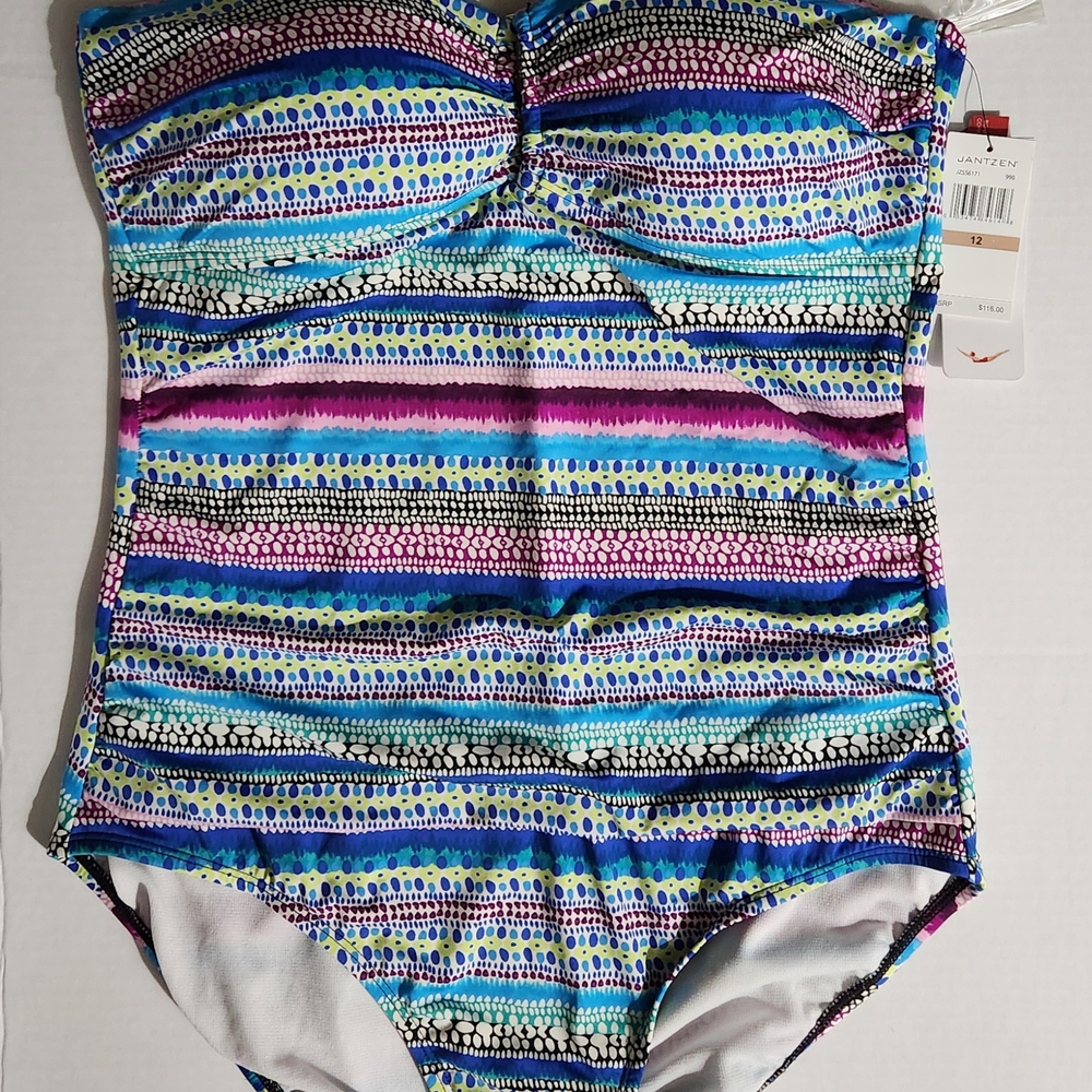 Jantzen White and Black Swimsuit